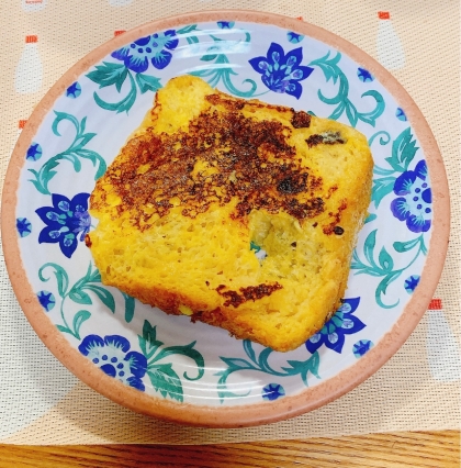 夢シニアさん♡朝ごはんに作りました‎♪ْ˖⋆フレンチトーストにコーヒー味でカフェみたいでテンションアップでした！*୧⃛꒰ɞ̴̶̷ ·̮  ɞ̴̶̷ ꒱ ୨⃛‎