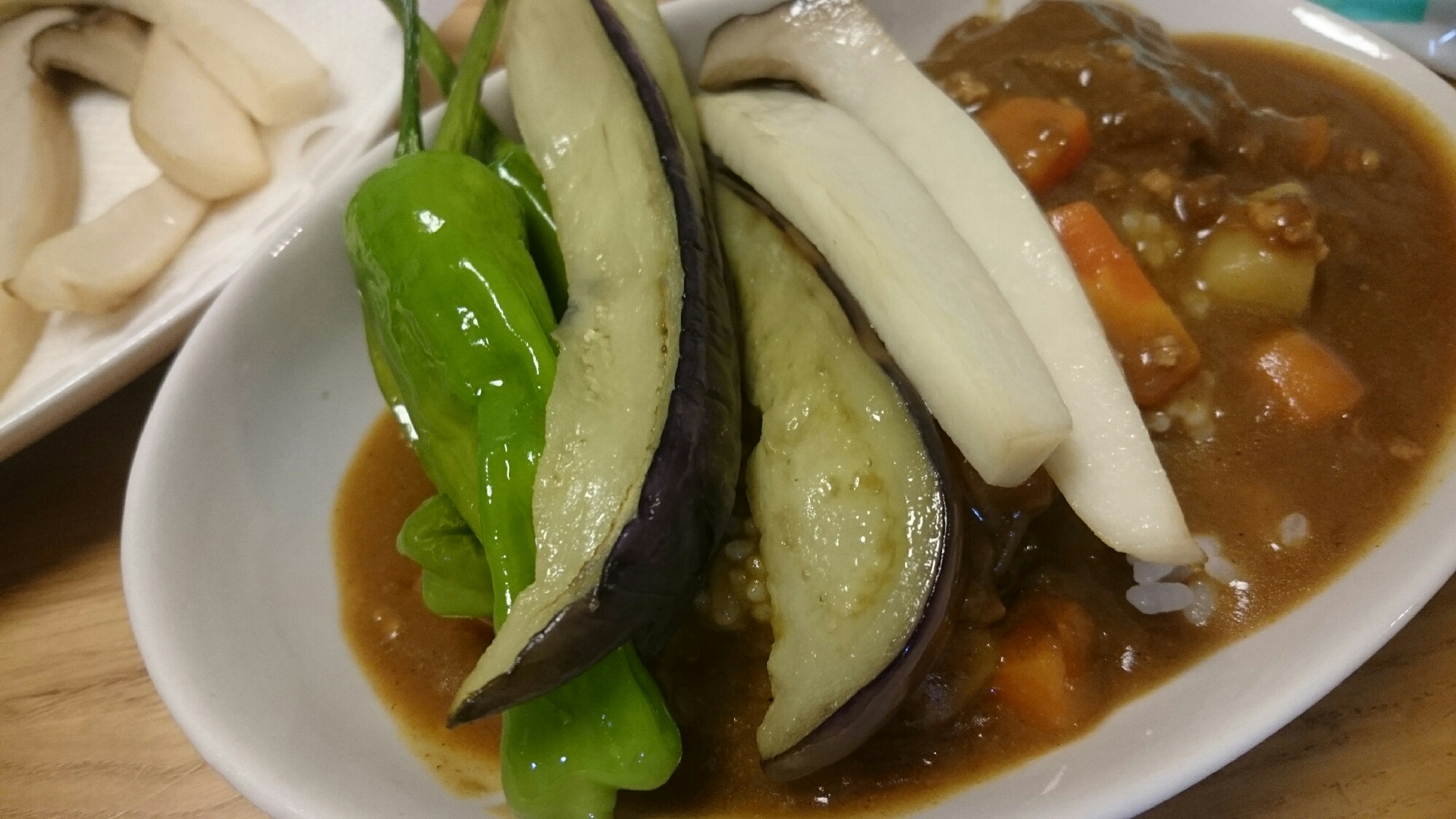 カレーのトッピングに♪野菜の素揚げ