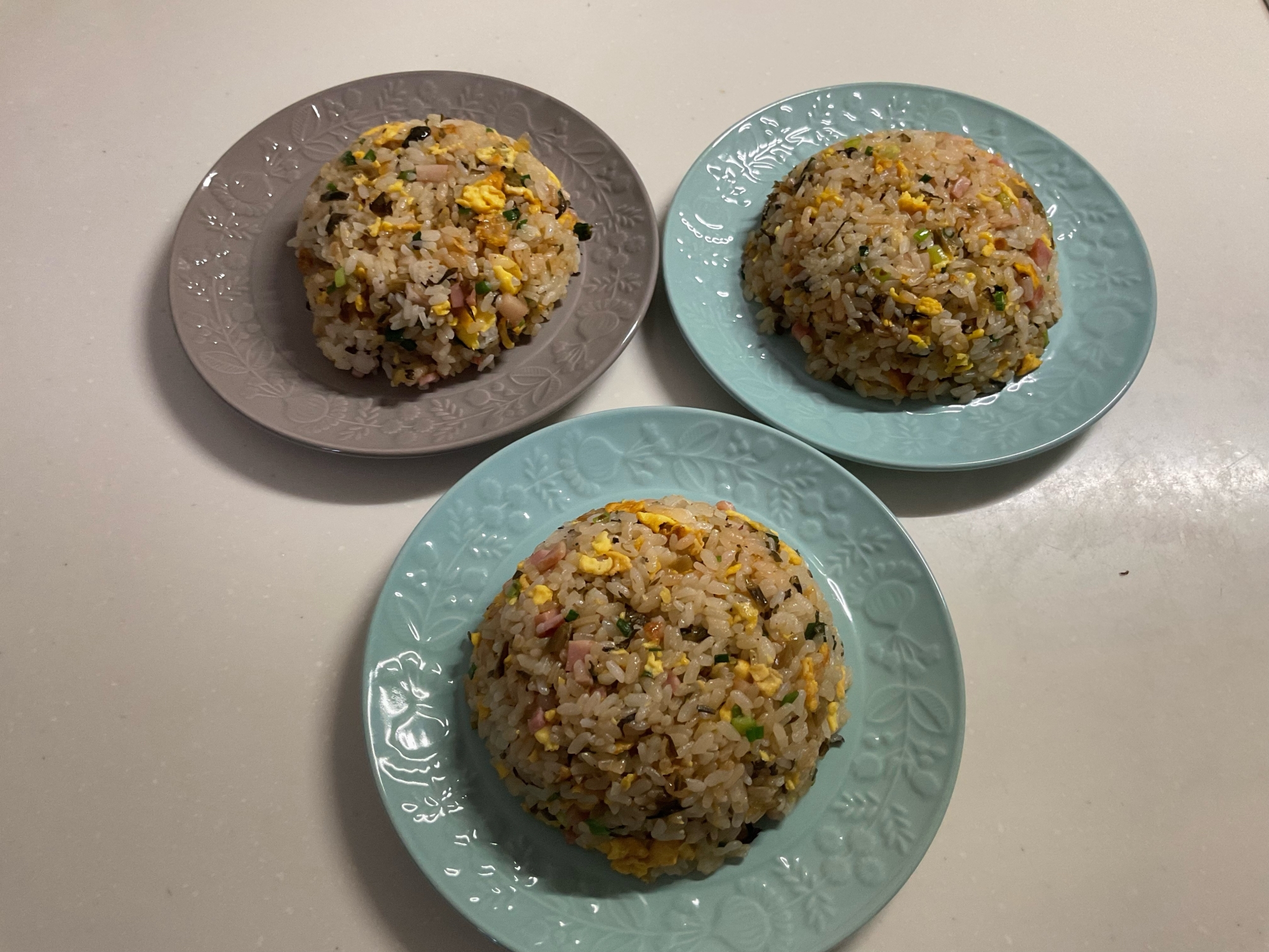 しっとりパラパラ！ベーコン高菜炒飯！