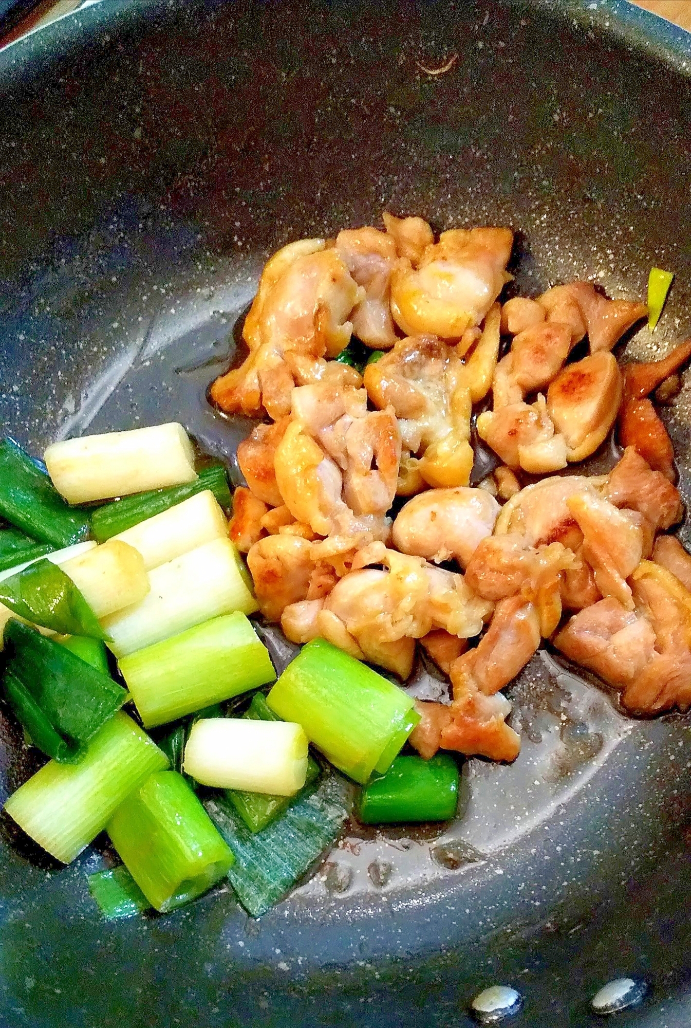 フライパンで焼き鳥♪串なし