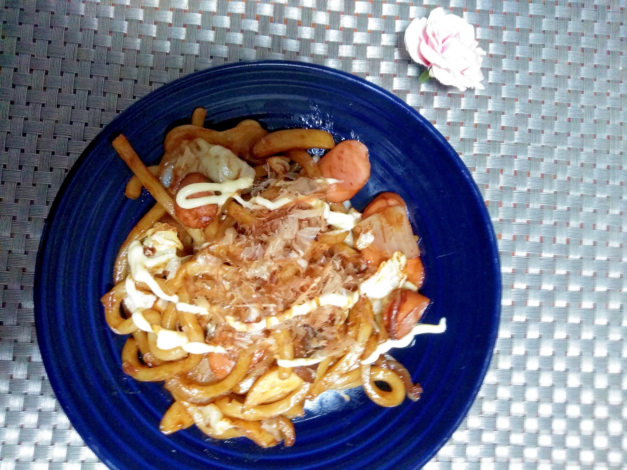 お好み焼き風うどん