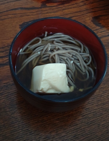 レンジで茹で蕎麦