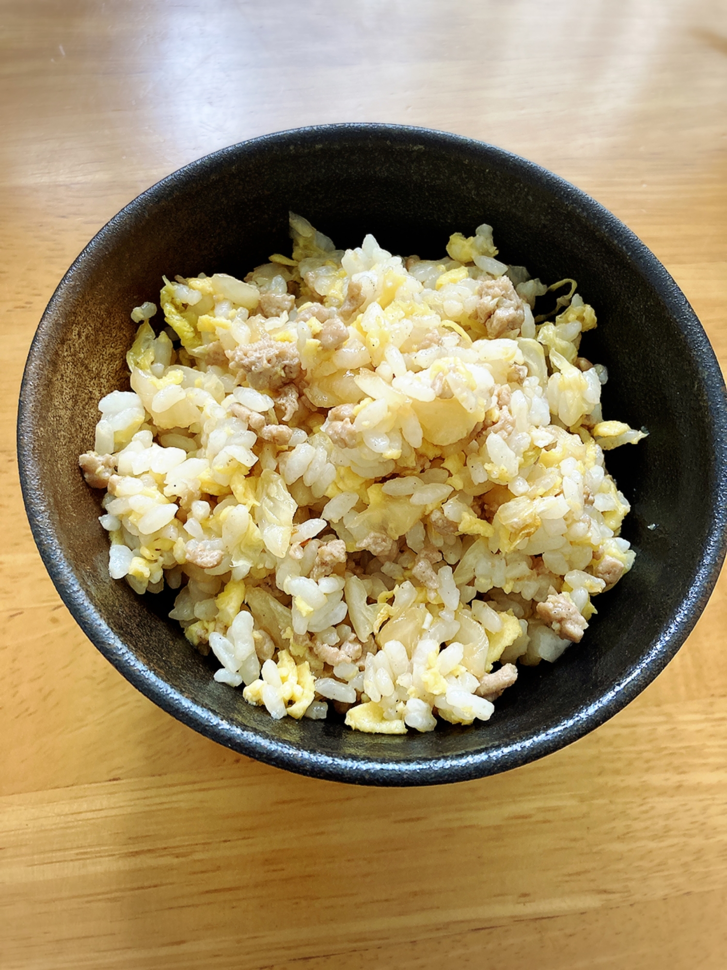 白菜の漬物で！シャキシャキ炒飯