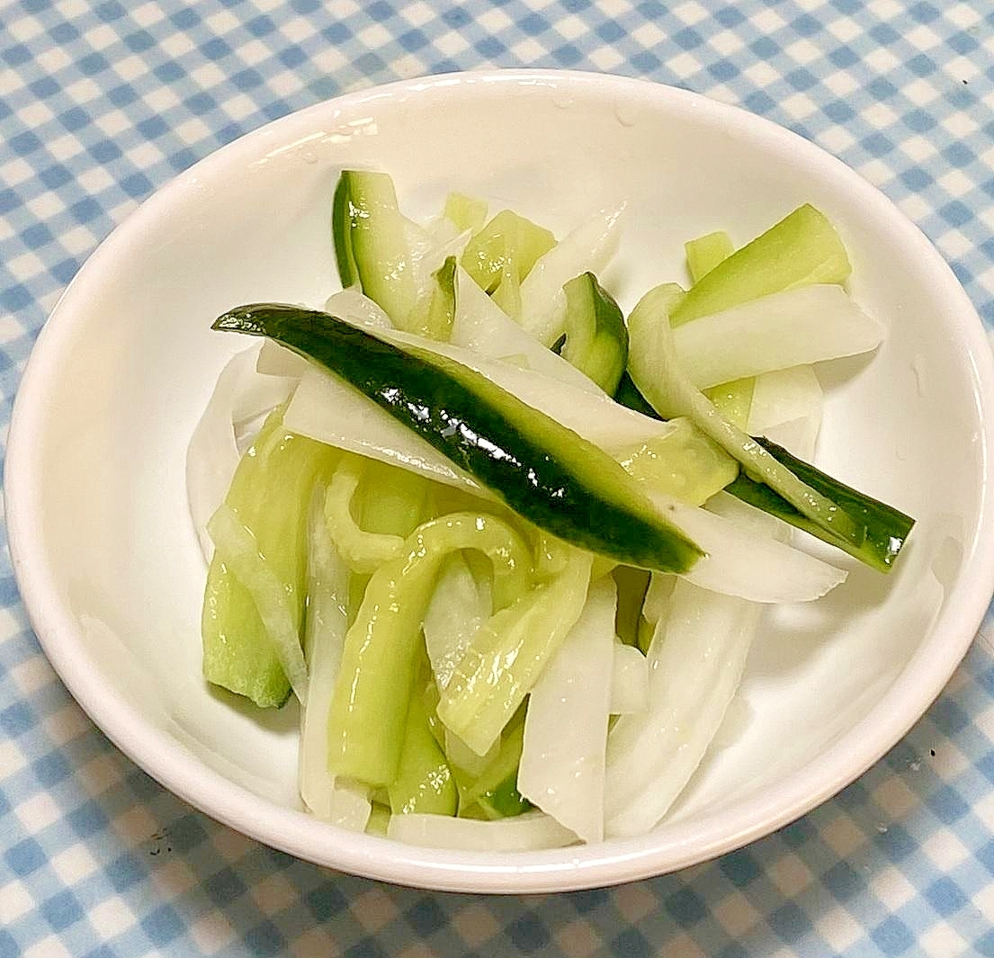 さわやか酸味、きゅうりと大根のカボス漬け