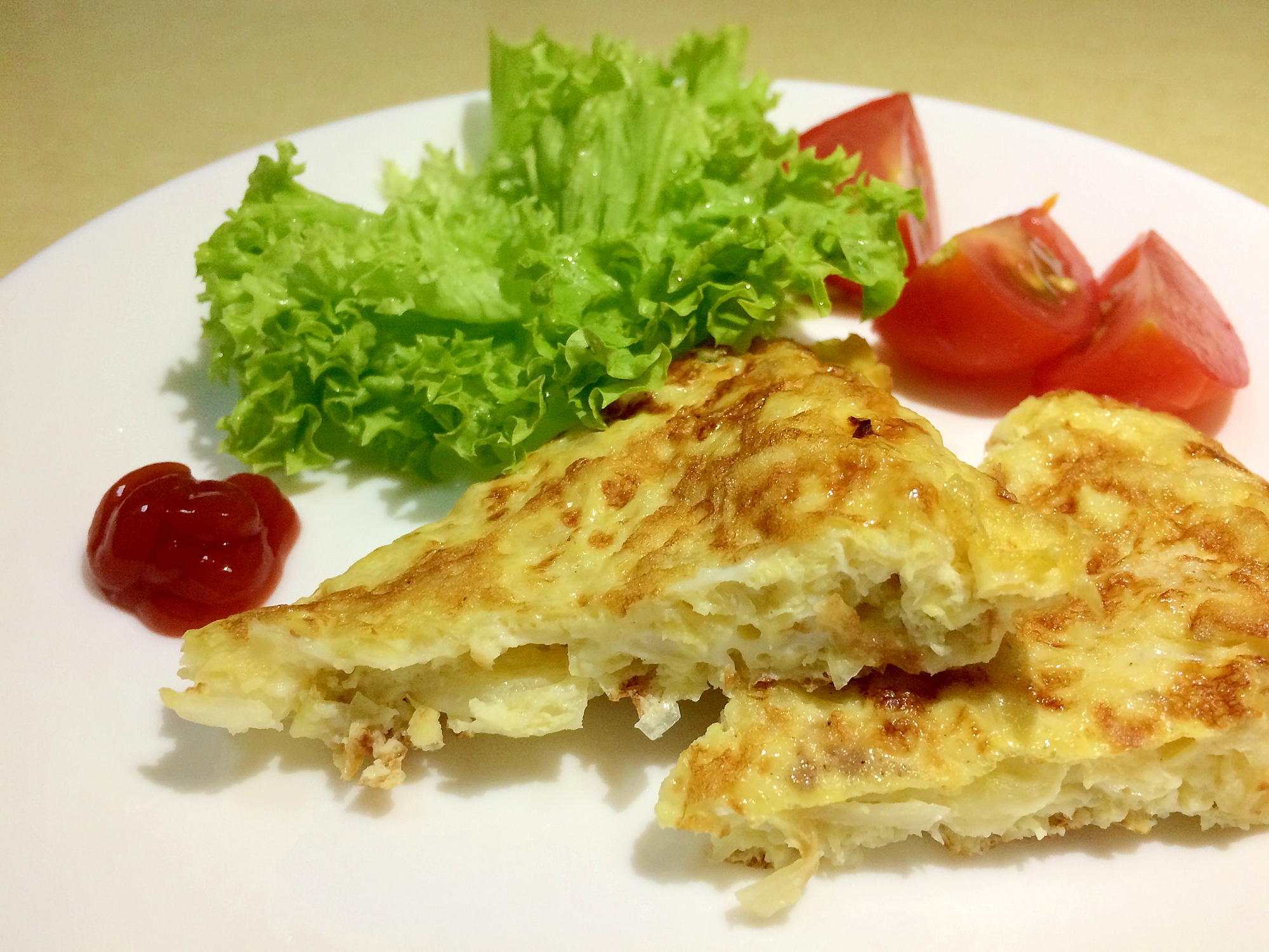 キャベツのシンプルオムレツ