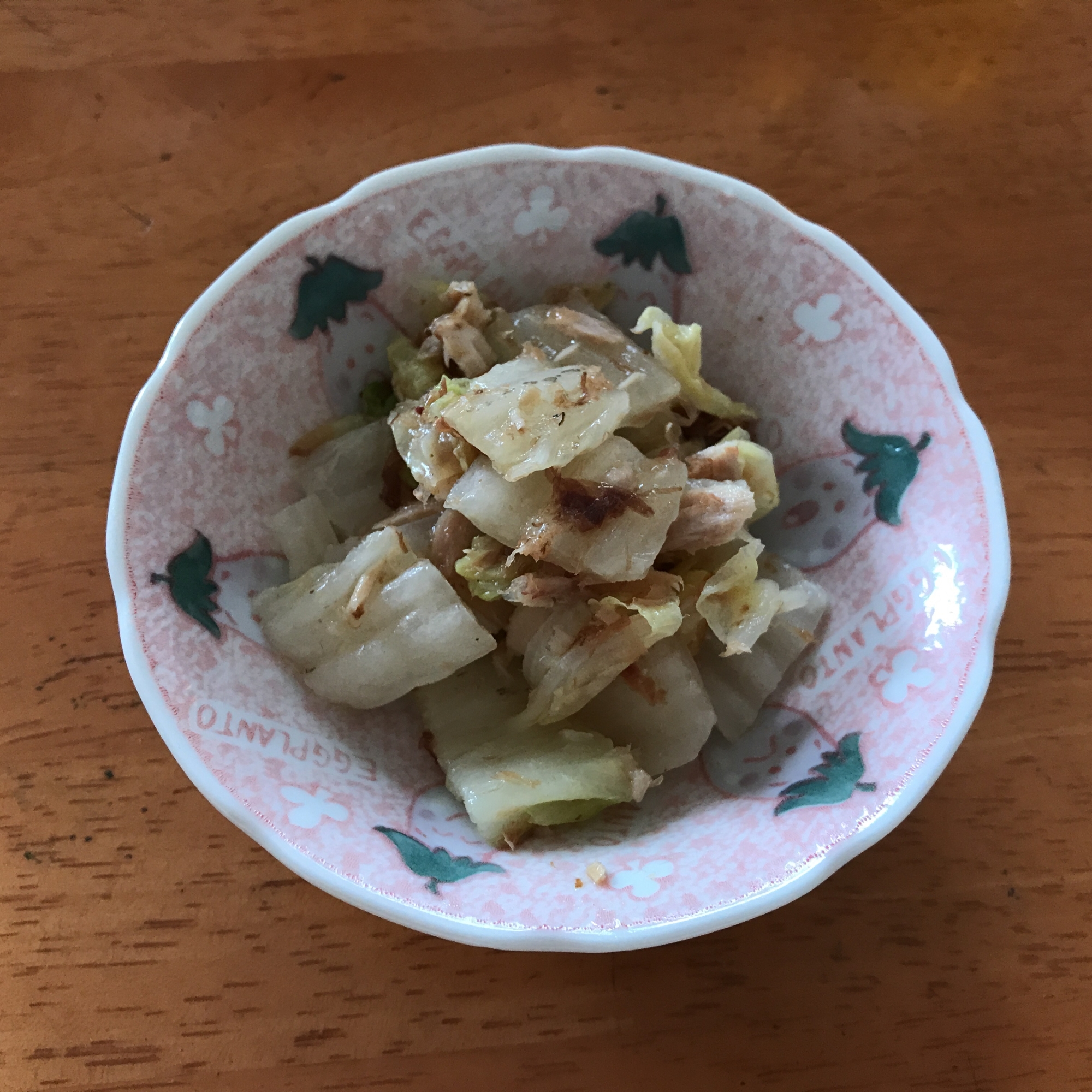 白菜とツナのおかかポン酢和え