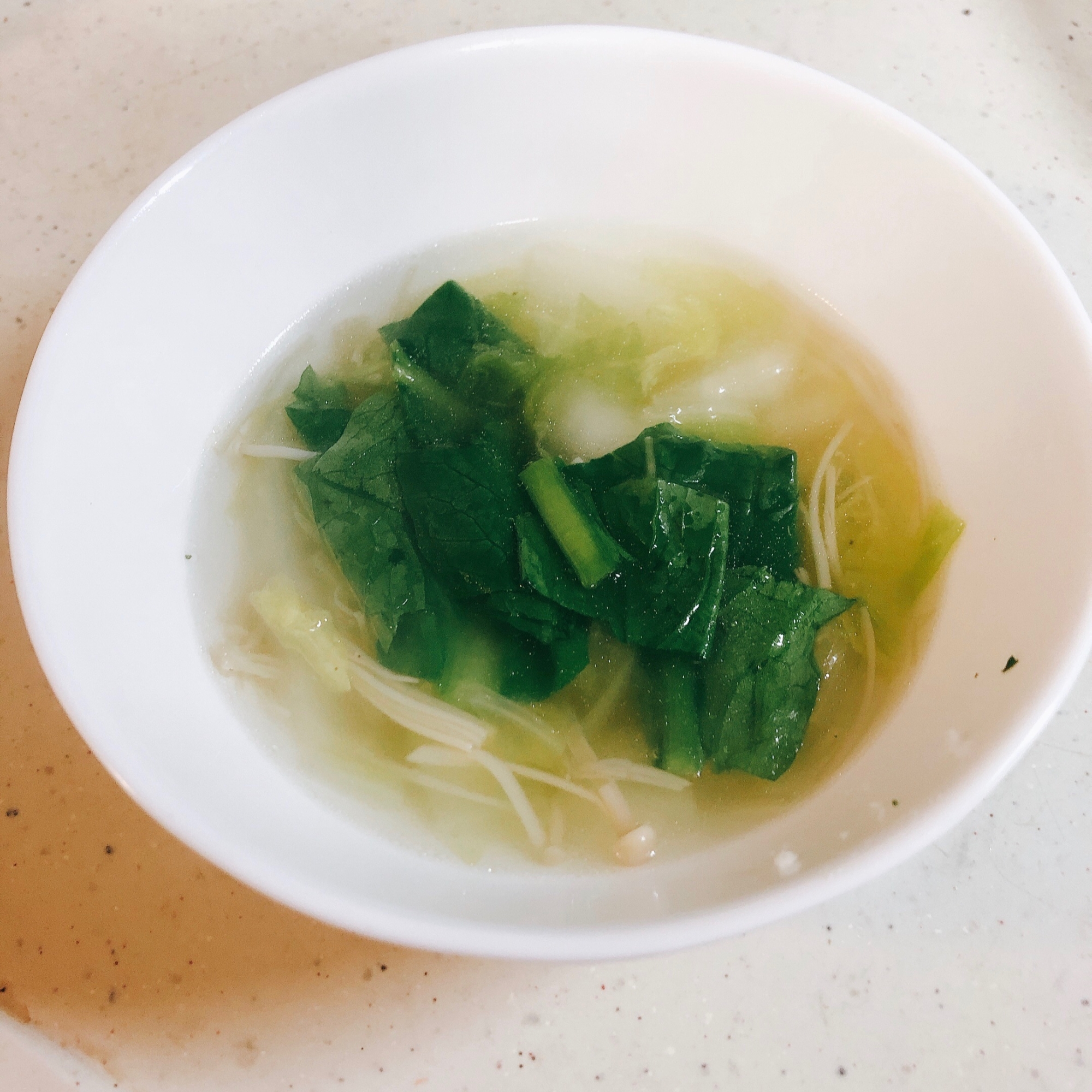 白菜の和風スープ