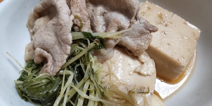 おつまみ☆豚こまで肉豆腐