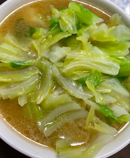 豚小間とキャベツの味噌ラーメン