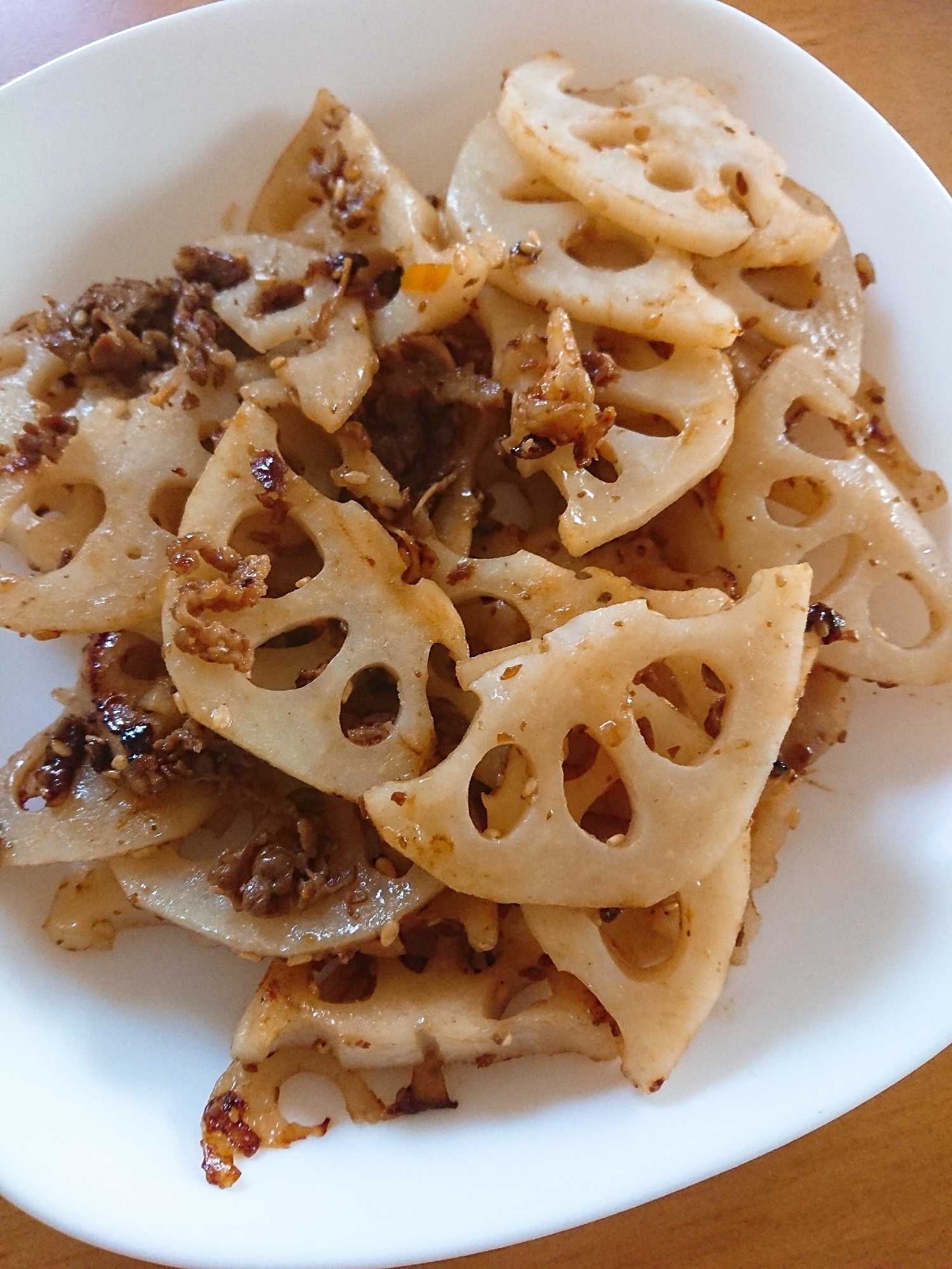 牛丼リメイク☆レンコンきんぴら