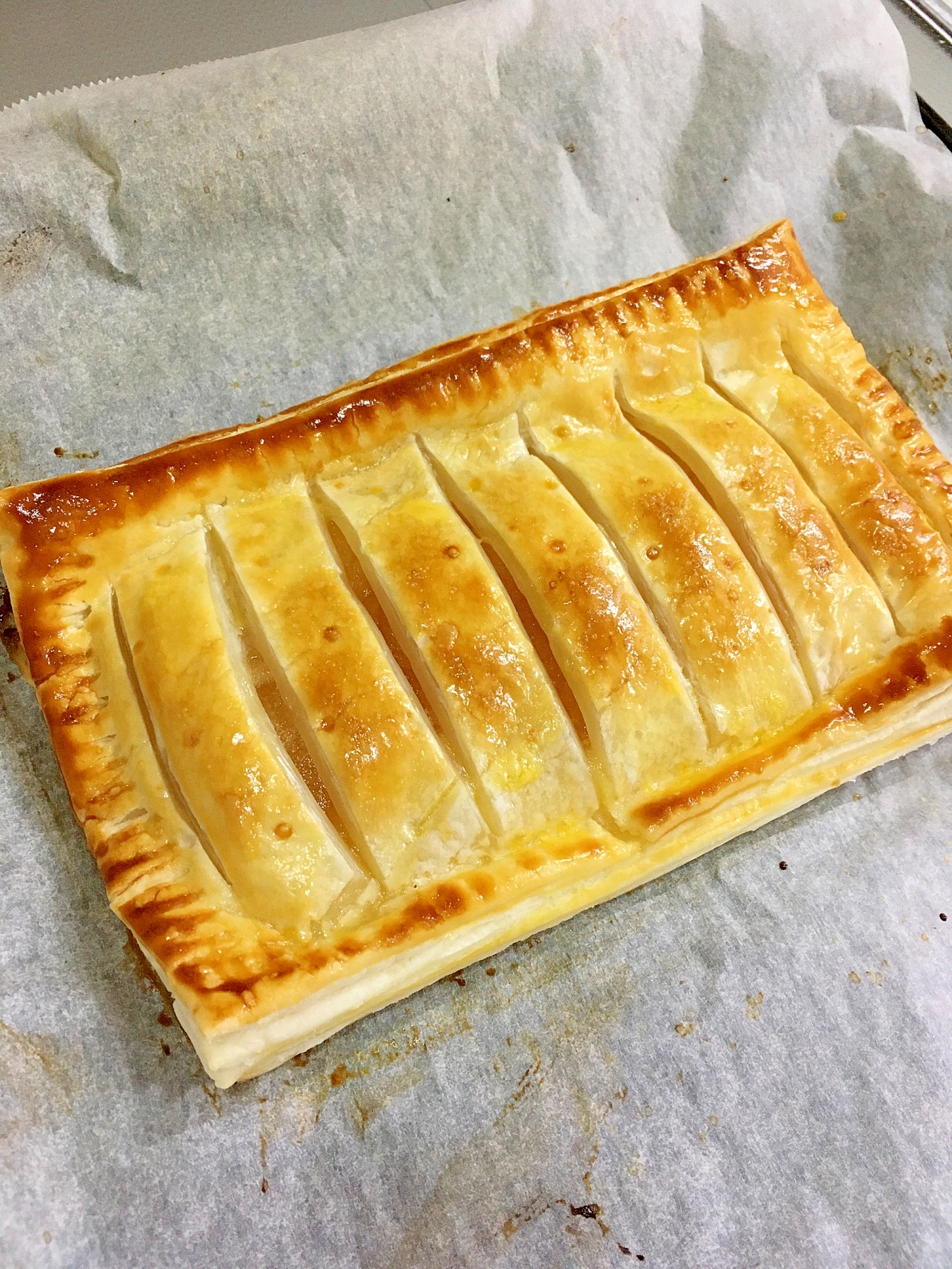 りんごジャム リメイク カスタード アップルパイ レシピ 作り方 By ケイヤ5621キエ 楽天レシピ