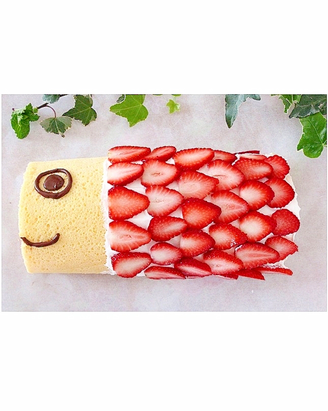 こいのぼりケーキ★子供の日のロールケーキ
