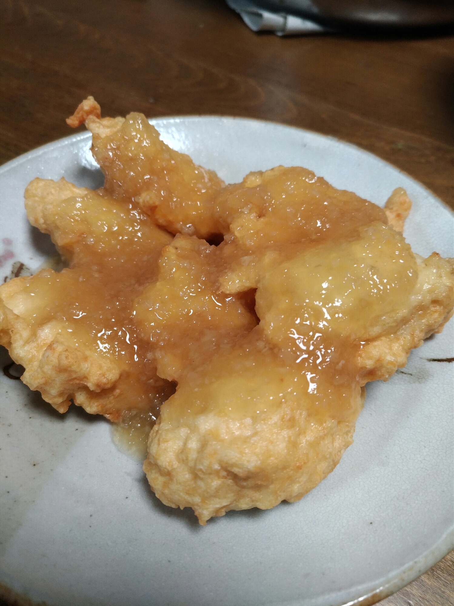 鶏すりみ揚げのみぞれあん