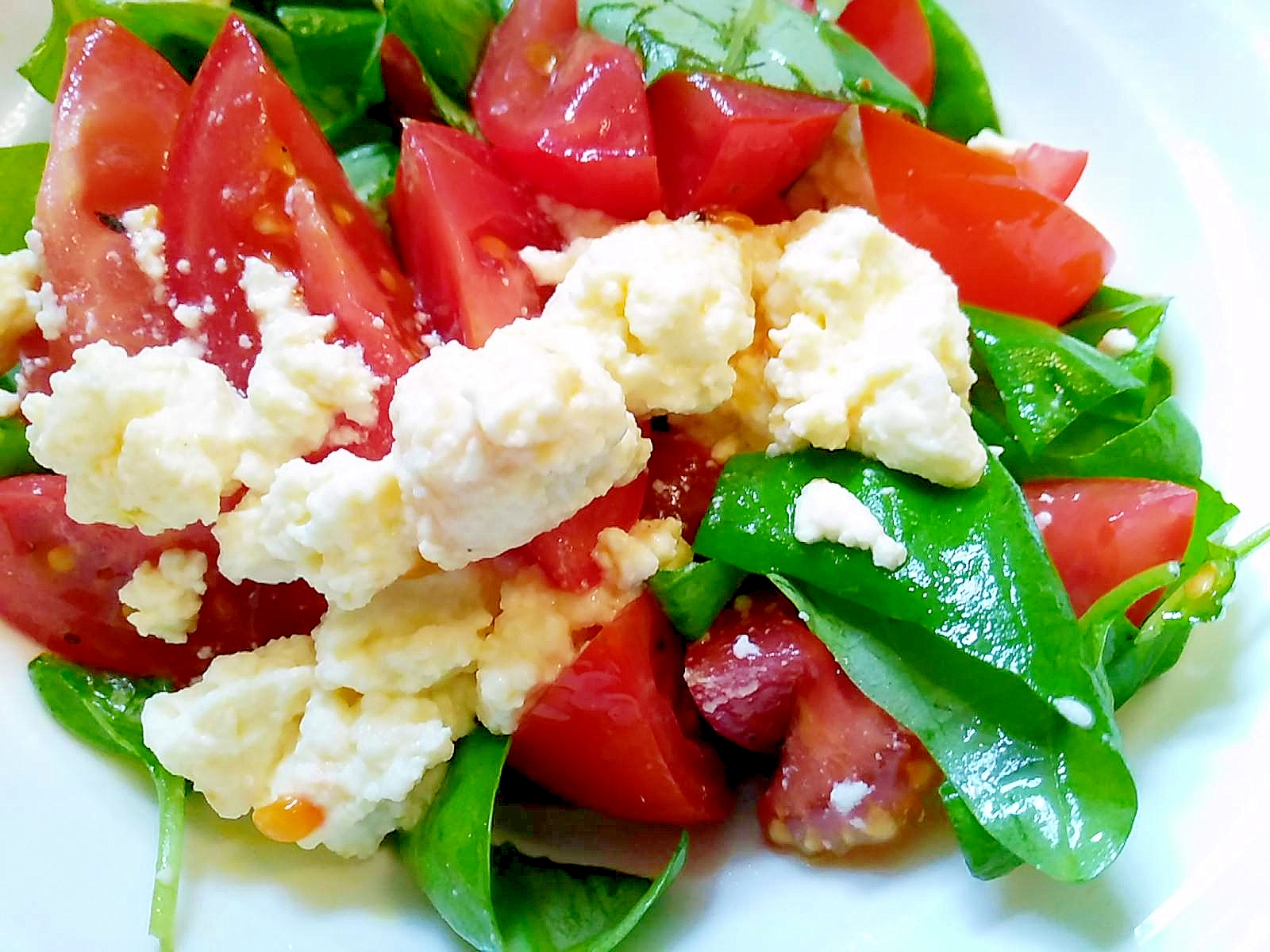 カッテージチーズとバジルとトマトのサラダ レシピ 作り方 By Findus 楽天レシピ カッテージチーズとバジルとトマトのサラダ レシピ 作り方 By Findus 楽天レシピ