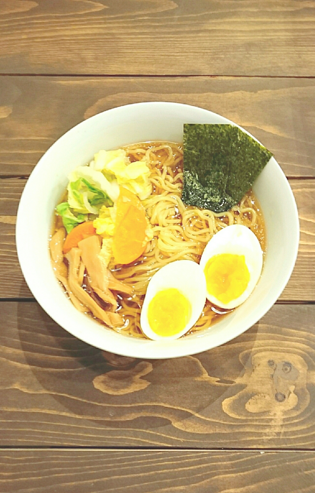 野菜乗っけラーメン