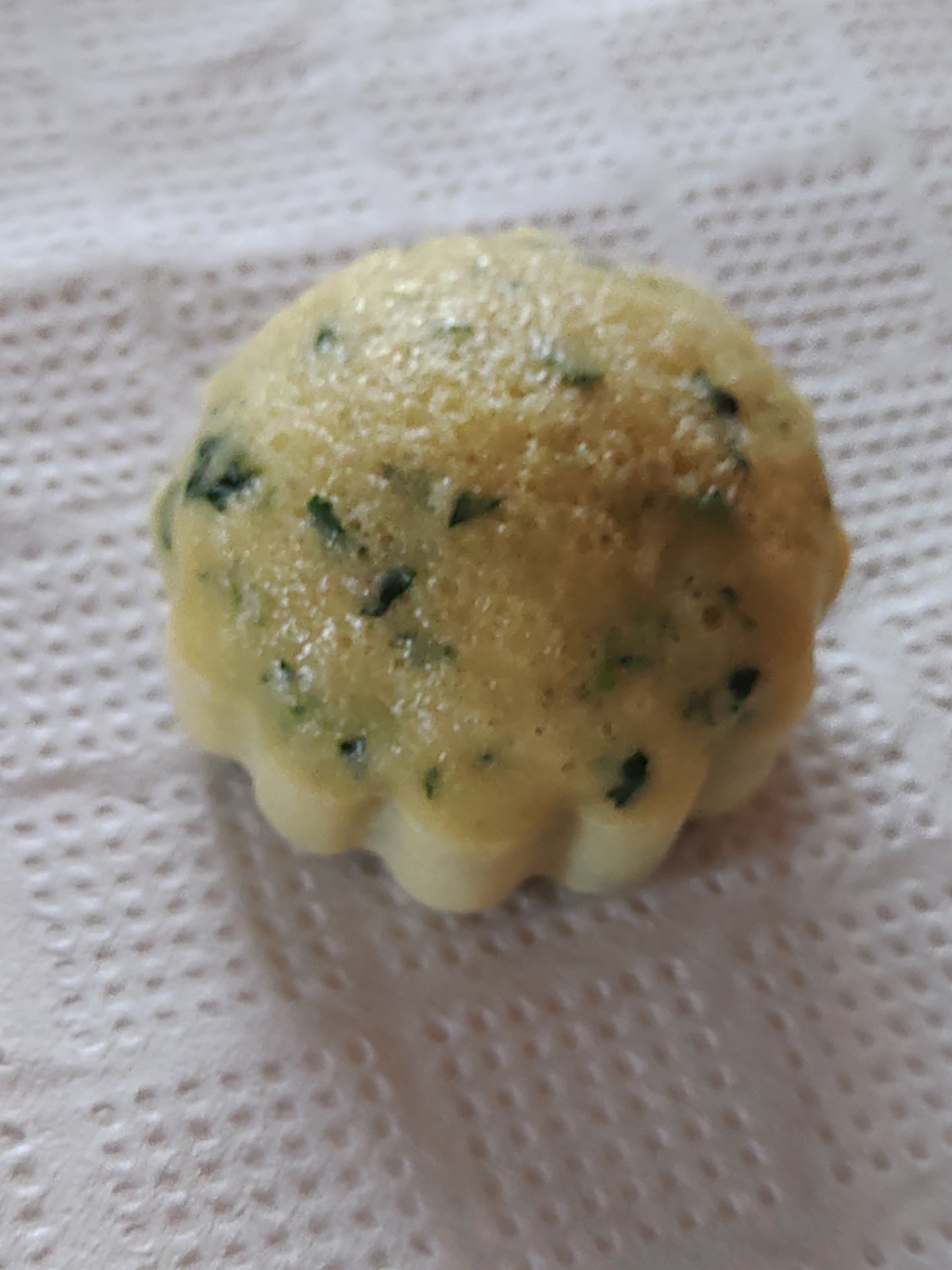 ほうれん草入り蒸しパン