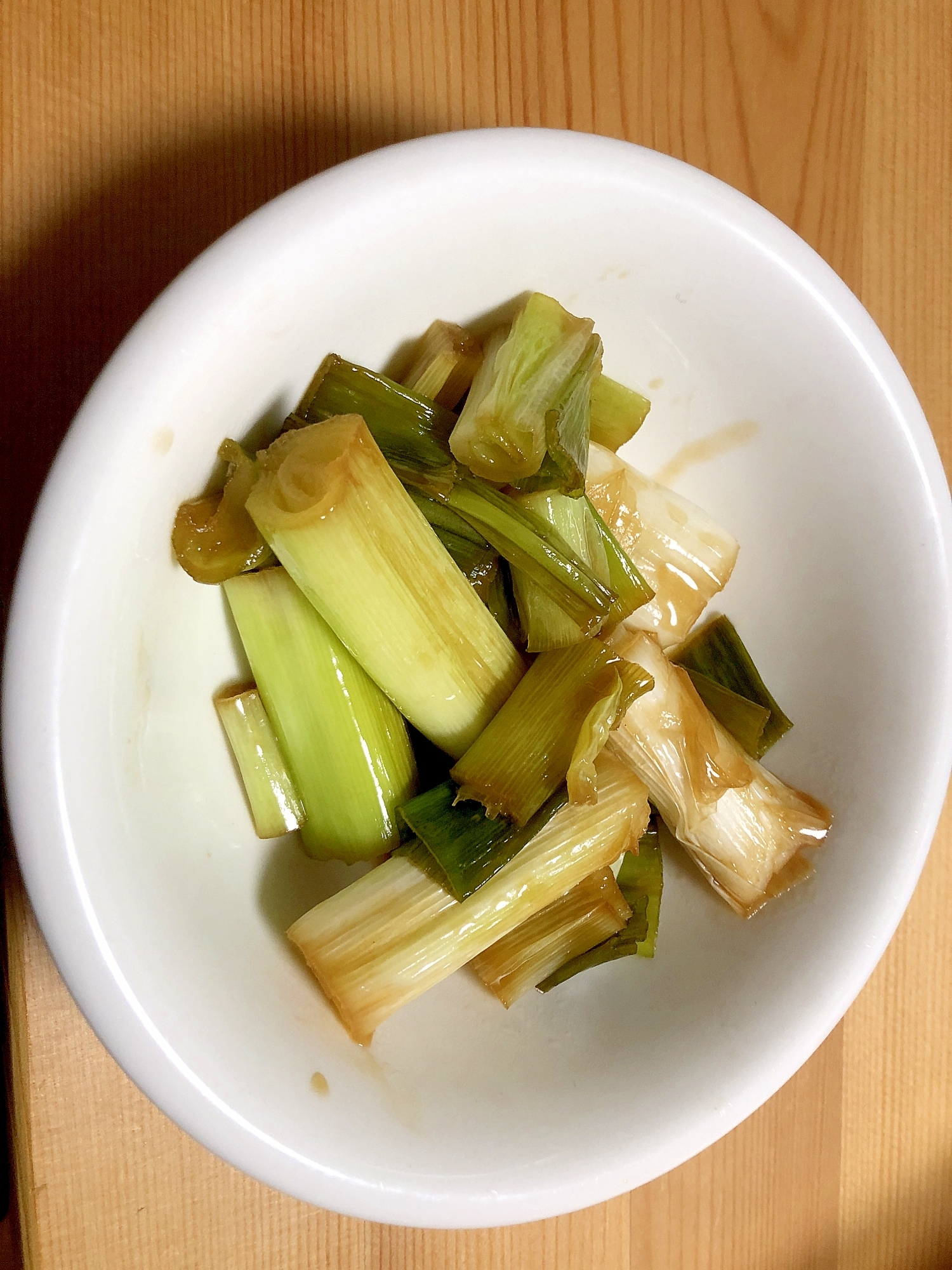 つまみに最高！トロトロの焼きネギ