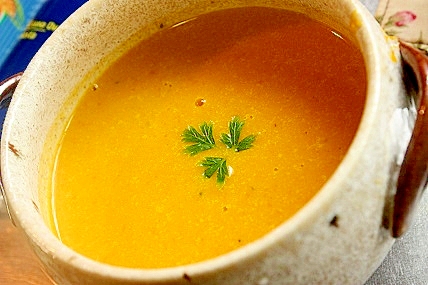 塩麹で作るカボチャのスープ