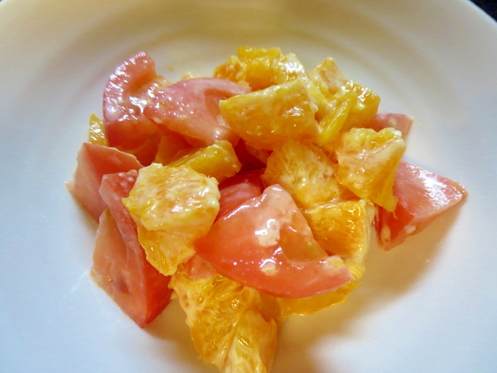 トマトとたんかんのマヨ味噌サラダ レシピ 作り方 By Libre 楽天レシピ