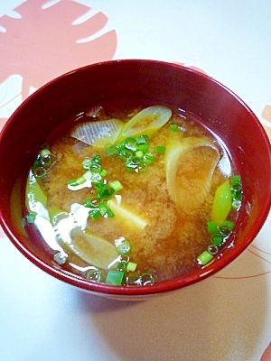 豆腐とねぎのみそ汁♪