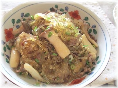 春雨＆エリンギのオイスターソース炒め