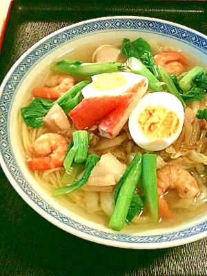 おうちで＊函館海鮮塩ラーメン