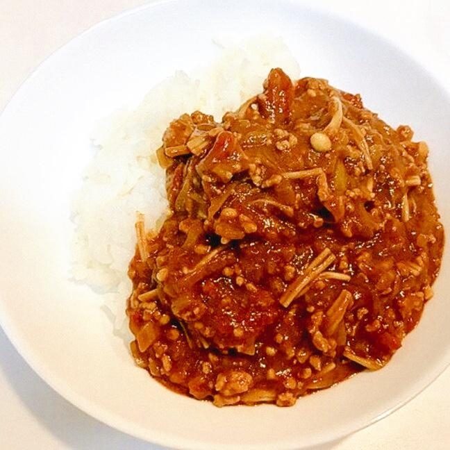 ヘルシー素材で☆エノキたっぷりの絶品キーマカレー