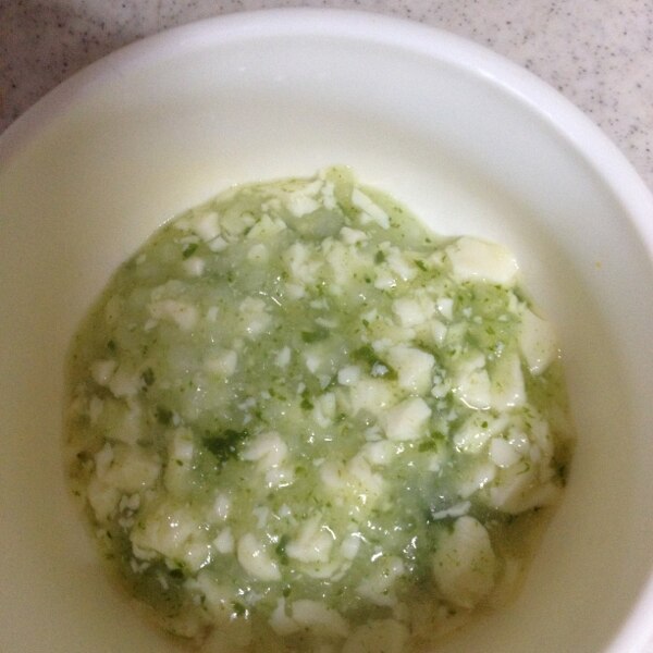 離乳食中期 ほうれん草と豆腐のお粥 レシピ 作り方 By スヌーp1008 楽天レシピ 離乳食中期 ほうれん草と豆腐のお粥 レシピ 作り方 By スヌーp1008 楽天レシピ