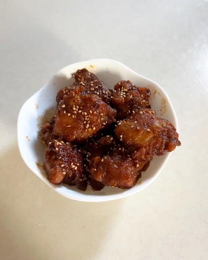 甘辛コチュジャンで韓国の鶏唐揚げ★ヤンニョムチキン