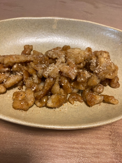 カリッとジューシー♫鶏皮の甘辛焼き