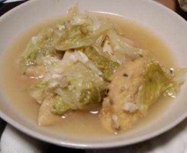 がんもどきと白菜の中華風煮物