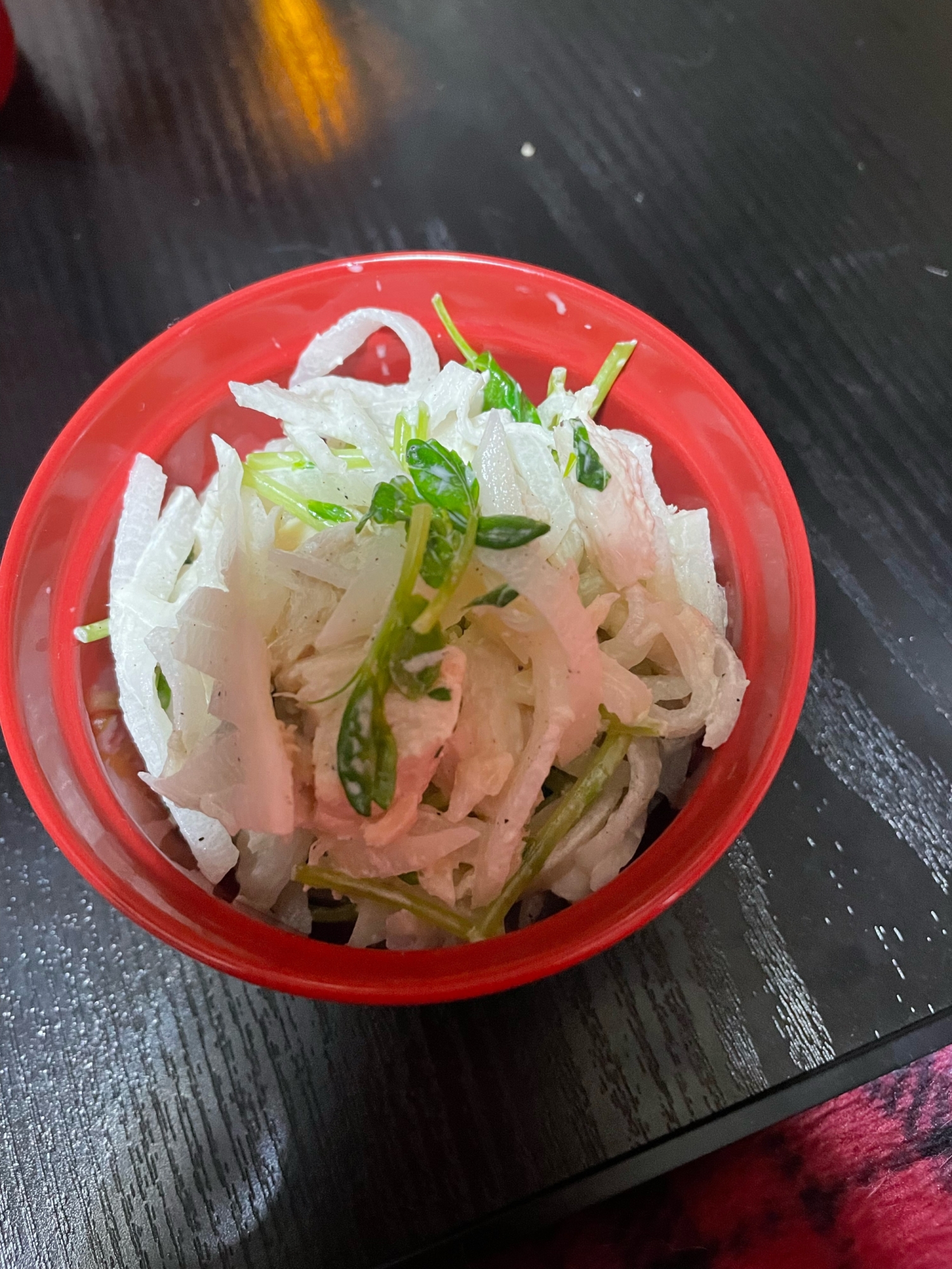 大根ととりささみのサラダ