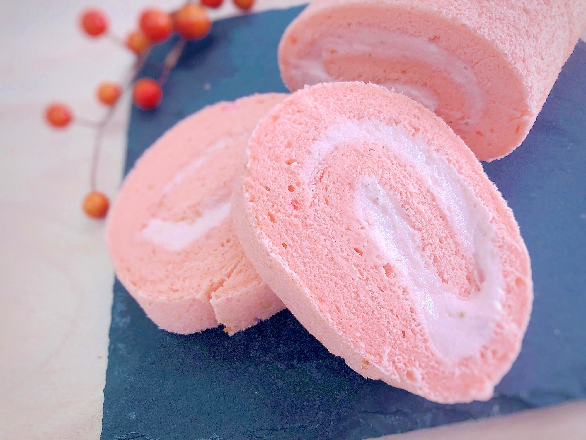 桜ロールケーキ