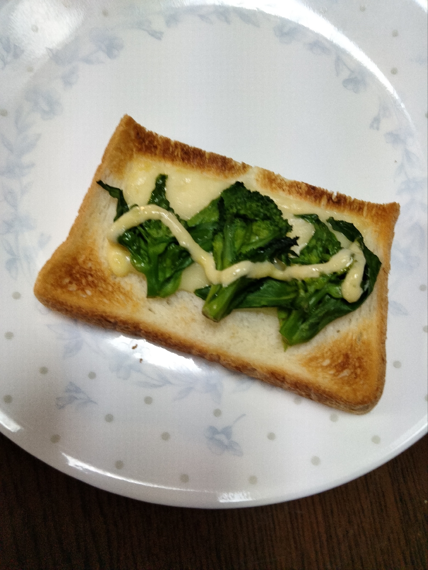 チーズトーストアレンジ 菜の花&ブロッコリー