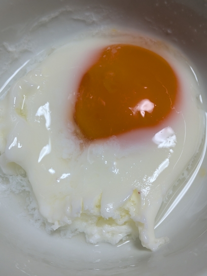 レンチンで簡単『温泉たまご』