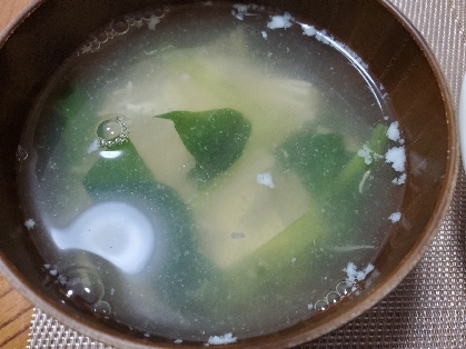 ワカメと豆腐のコンソメスープ