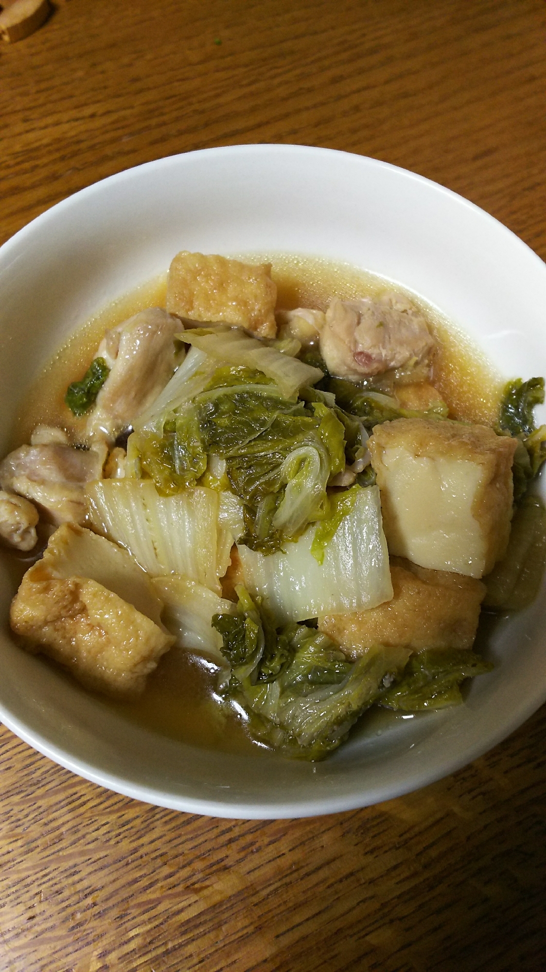 厚揚げ&鶏&白菜の煮物