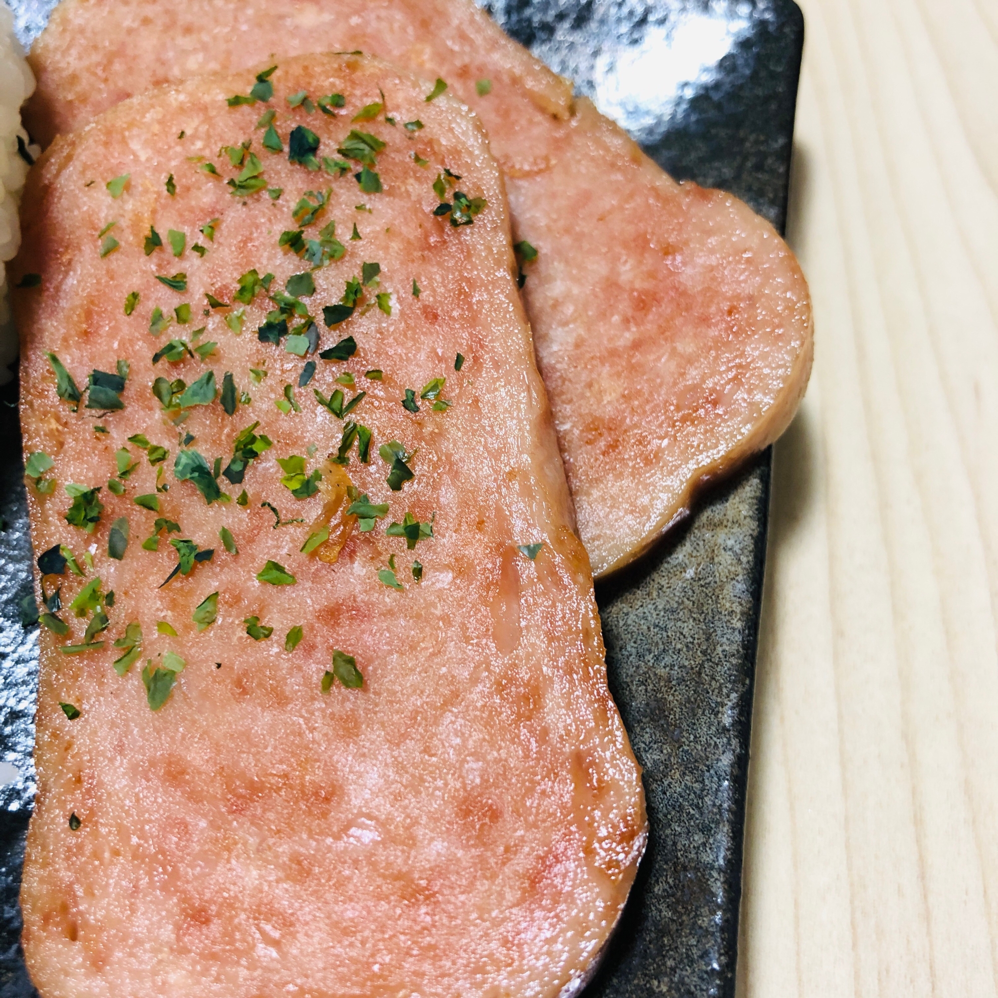 スパムのマヨ焼き レシピ 作り方 By ろーるけーき 楽天レシピ