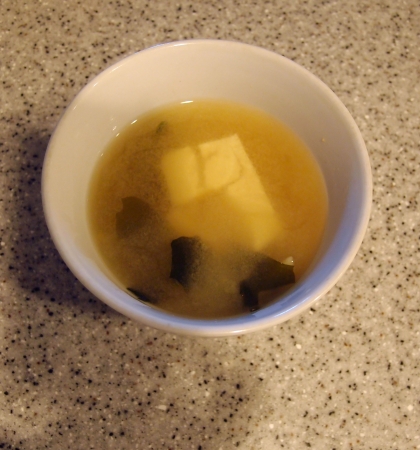 ２人前５分！+ジャコ❤ほうれん草と豆腐の味噌汁♪