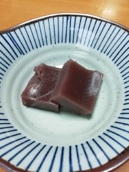 ゼラチンで作る水羊羹