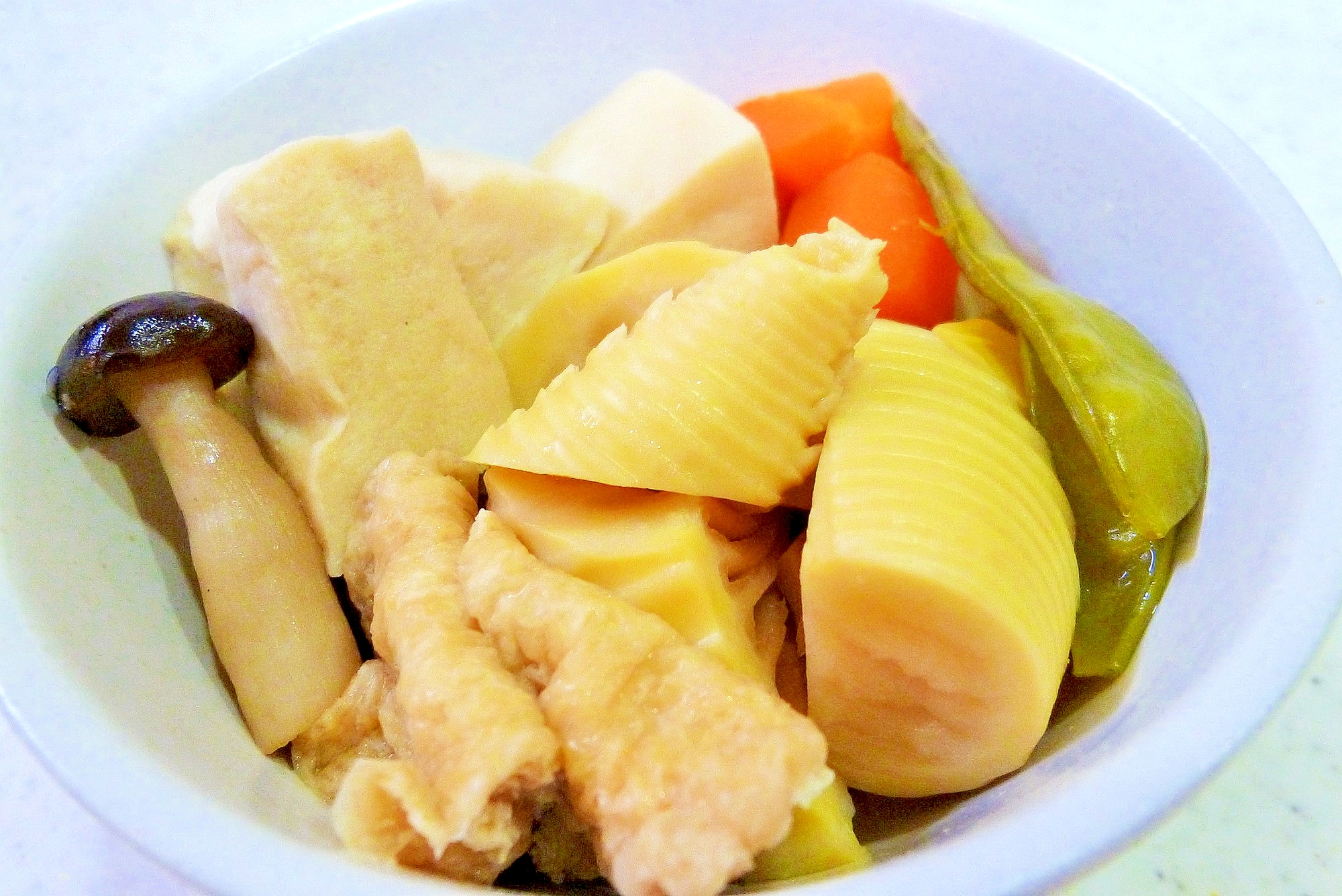 おいしい煮汁を使い切る たけのこと凍豆腐の煮物
