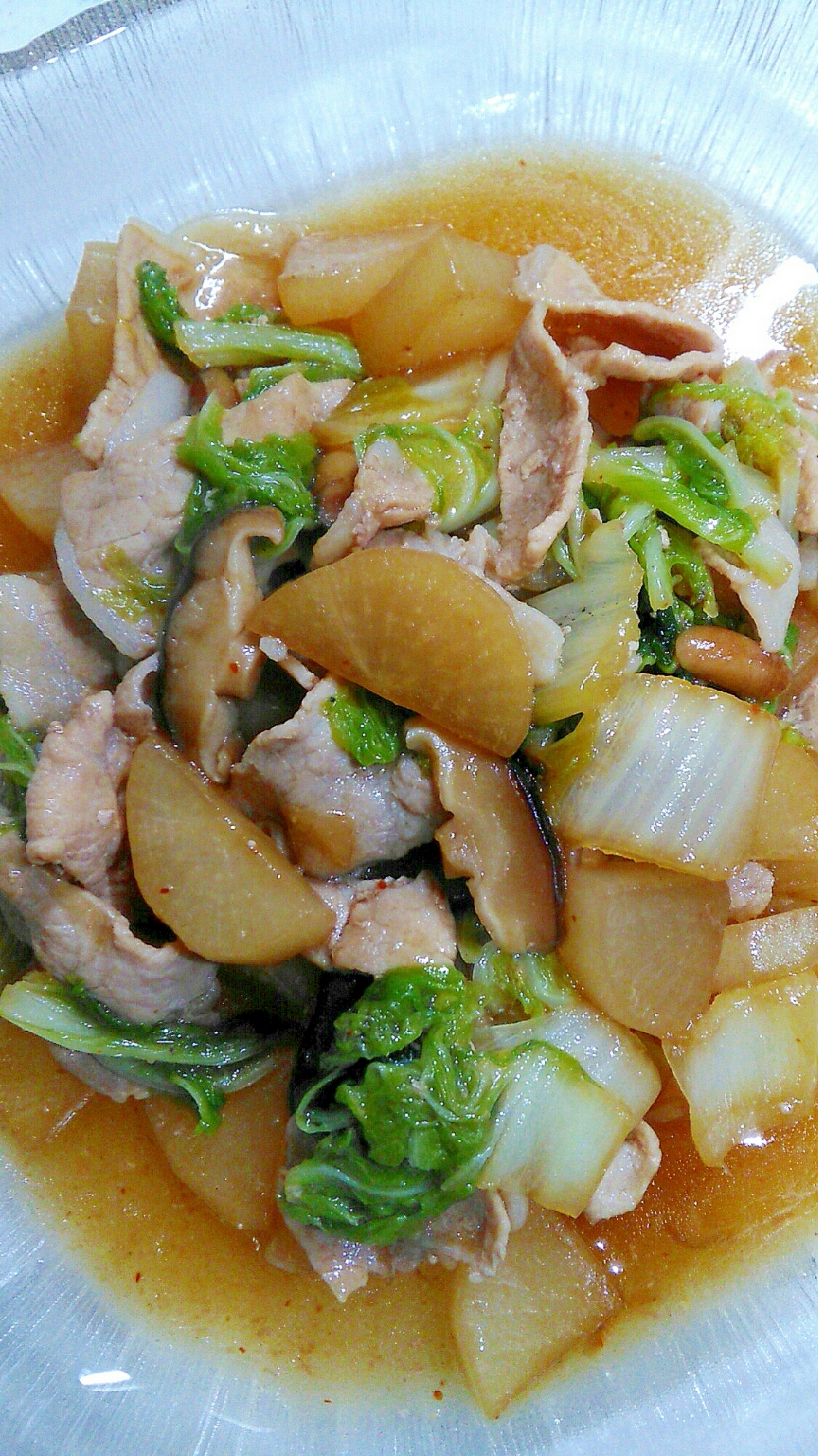 オイスターソースで豚こまと野菜の簡単煮