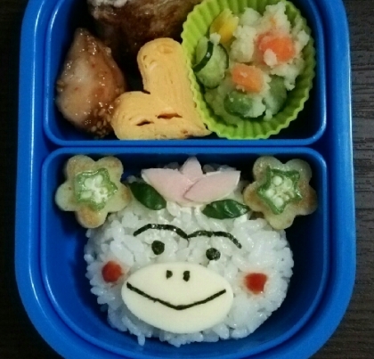 こどものお弁当★花咲けぱっかん！はなかっぱ