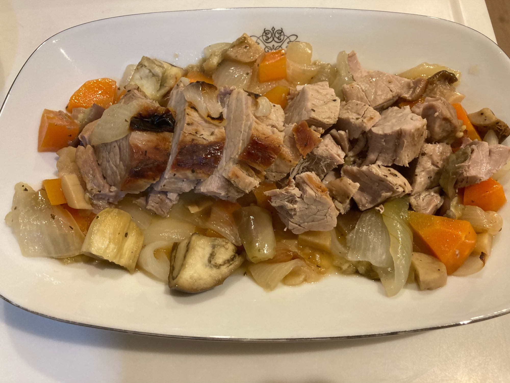 豚ヒレ肉と野菜のオーブン焼き レシピ 作り方 By りんごのお菓子 楽天レシピ