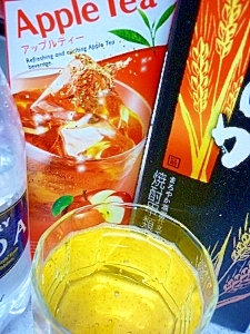 ■焼酎＋アップルティー＋炭酸＋レモン果汁■