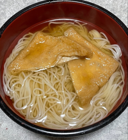 めんつゆで優しいにゅうめん