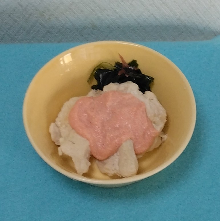 面倒省略‼️鶏むね肉の明太子マヨネーズソース✨