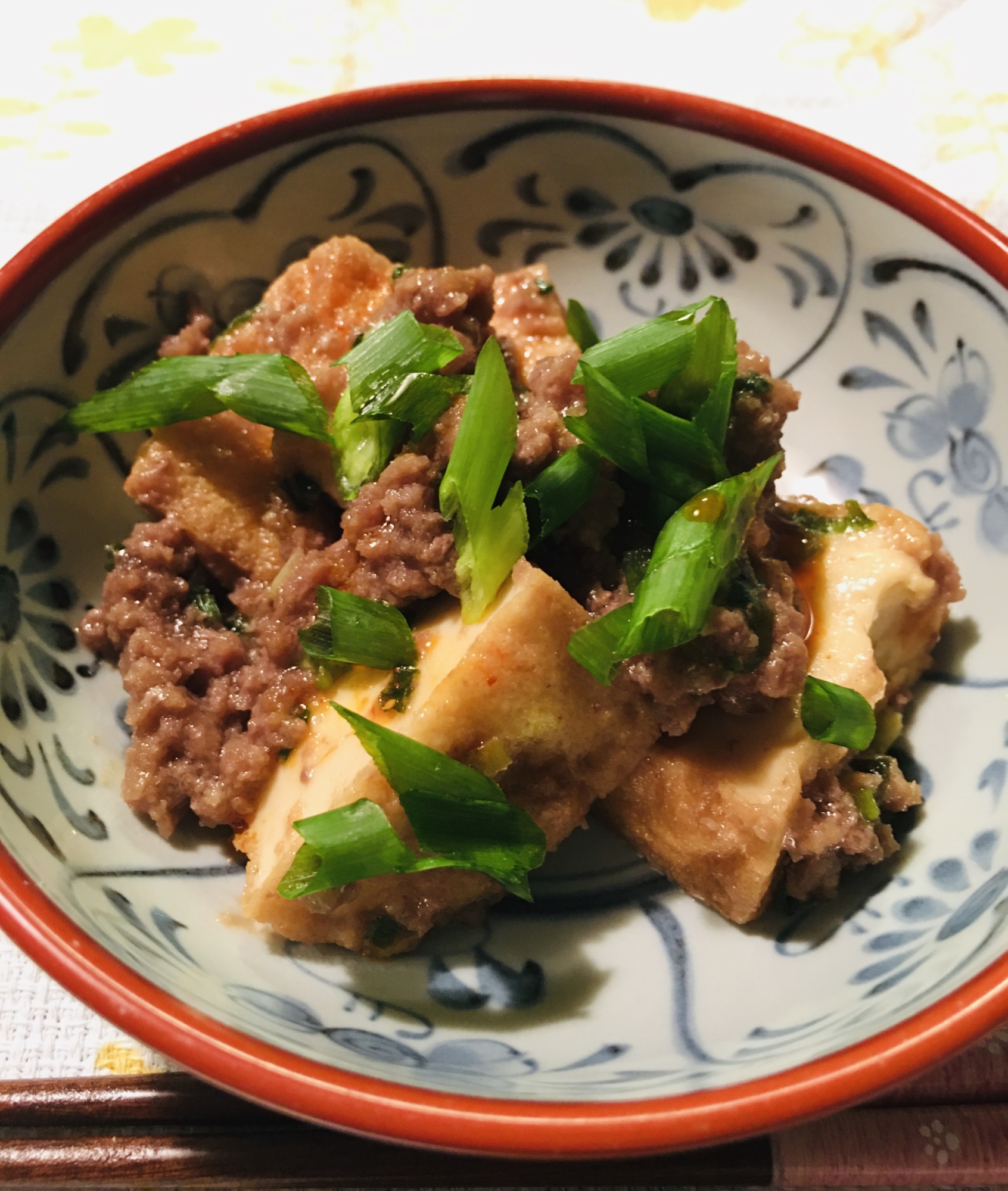 レンジで簡単麻婆厚揚げ