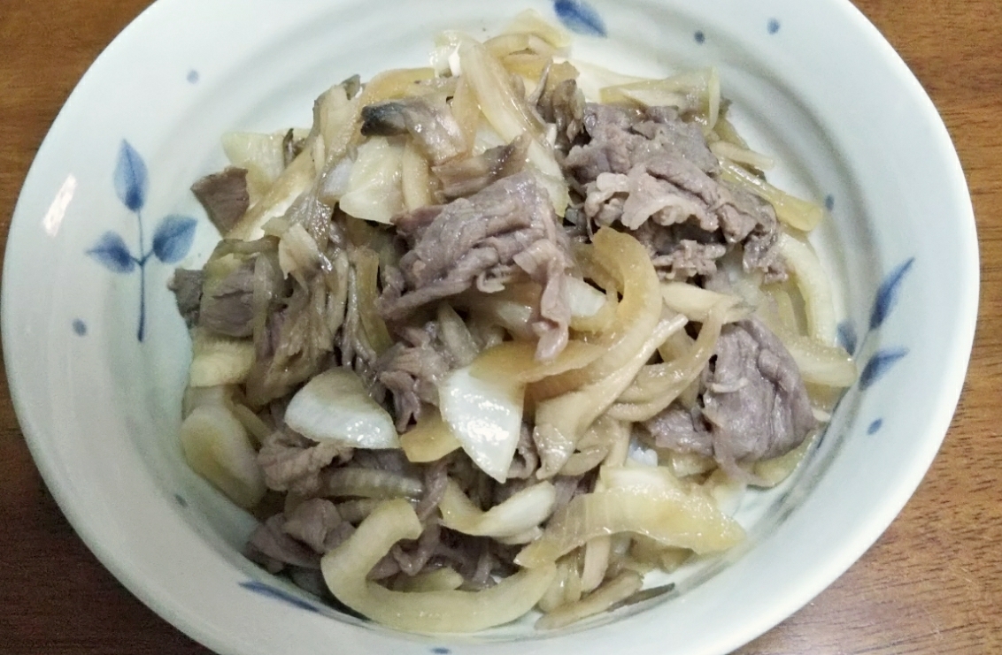 レンジで簡単に！牛丼♪