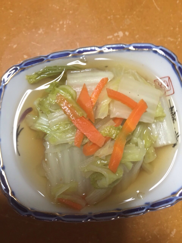 白菜と人参の中華風煮物(*^^*)★
